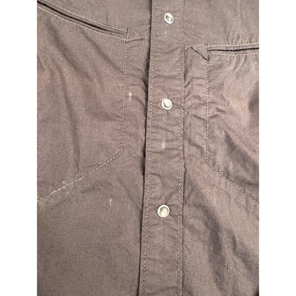 Ben Sherman Mens S Brown Long Sleeve Pearl Snap Shirt Western Cowboy *Read - Picture 5 of 15